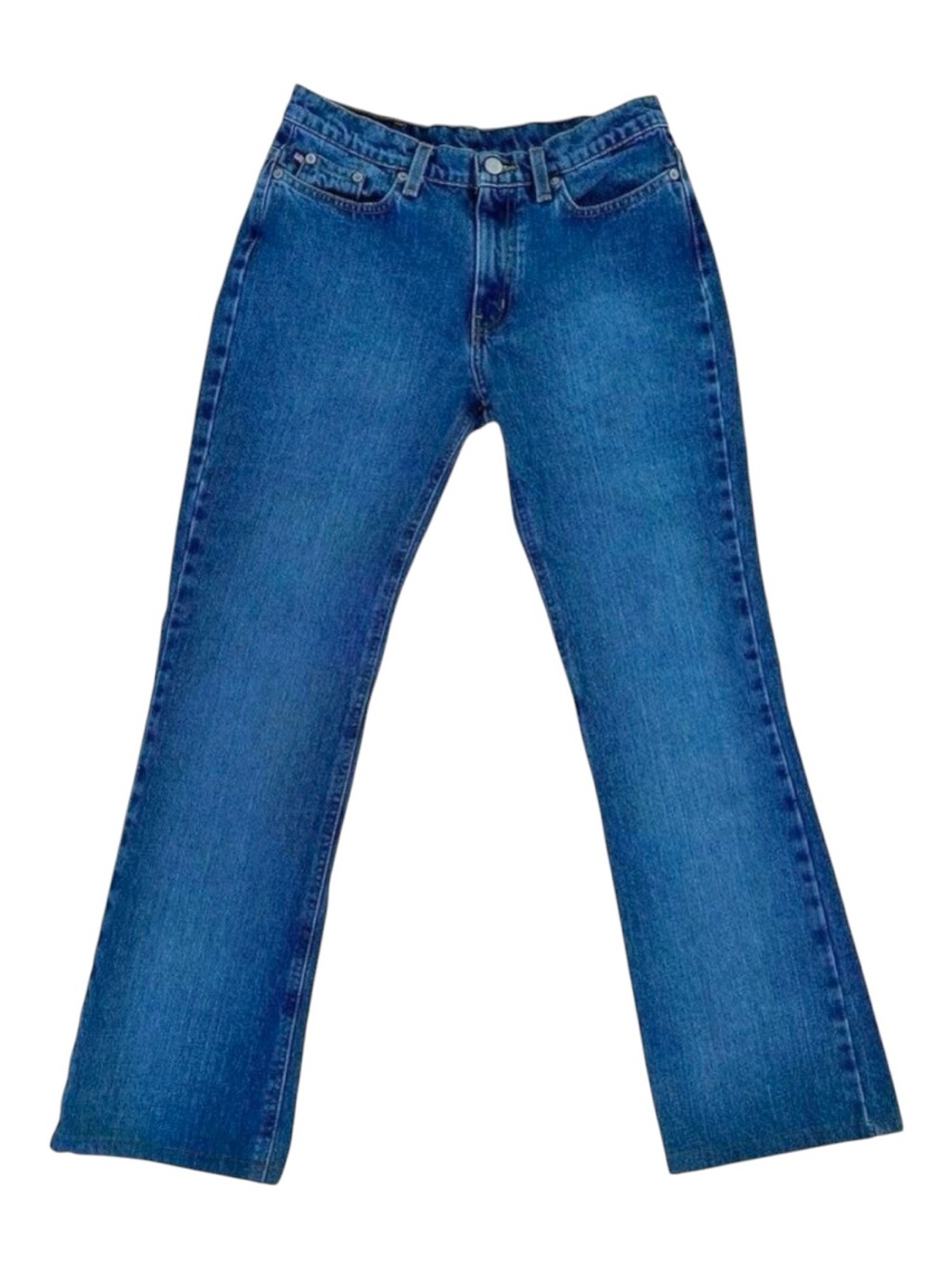 Vintage Ralph Lauren 67 boot cut jeans blue 100% cotton denim high-rise size 4